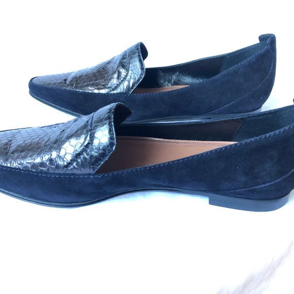 Derek Lam Snake Skin/Suede Loafer; Size 10 - Picture 5 of 11